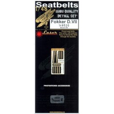 1/48 Fokker D.VII Seatbelts (Laser Cut) for Eduard kit