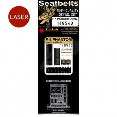 1/48 McDonnell F-4 Phantom (Army) Seatbelts for Academy/Eduard kits (Laser Cut)