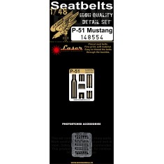 1/48 North American P-51 Mustang Seatbelts (laser-cut)
