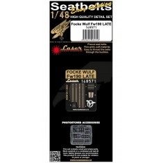 1/48 Focke Wulf Fw190 Late Pre-cut (laser) Seatbelts