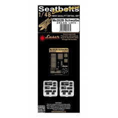 1/48 Messerschmitt Me262B Schwalbe (Orlon) Pre-cut (laser) Seatbelts