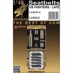 1/48 US Fighters Late (Fabric) Pre-Cut (Laser) Textile Seatbelts