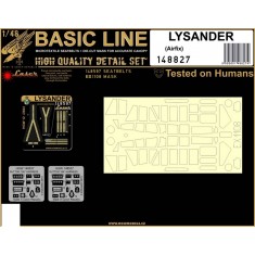 1/48 Lysander Seatbelts and Masks for Airfix kit [Basic Line]