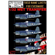 Decals for 1/32 Vought F4U-1A VF-17 "Jolly Rogers" Part. 2