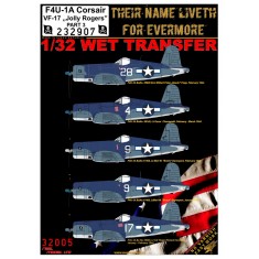 Decals for 1/32 Vought F4U-1A VF-17 "Jolly Rogers" Part. 3