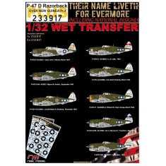 Decals for 1/32 P-47D Over New Quinea Pt.4 (wet transfers)