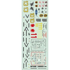 1/48 Messerschmitt Bf-109E Stencils (Wet transfers)
