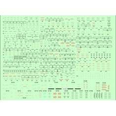 1/48 Mikoyan MiG-21SM/MF Russian Stencils for Eduard kit (Wet Transfers)