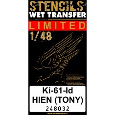 1/48 Kawasaki Ki-61-Id Hien "Tony" Stencils (wet transfers)