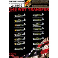 Decals for 1/48 P-47D Razorback (wet transfers)