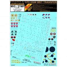 1/72 MiG-21MF Stencils & Markings for Eduard kits