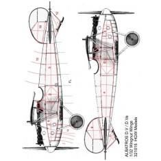1/32 Albatros D.V/D.Va Aircraft Positive Nails Set for Wingnut Wings kit