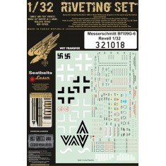 1/32 Messerschmitt Bf 109G-6 Super Rivets Set for Revell kit 