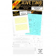 1/32 Fw 190D-9 Rivets, Seatbelts, Markings & Stencils Decals for Hasegawa kits