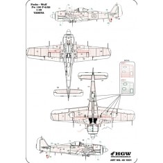 1/48 Focke-Wulf Fw 190A/F-8 Positive Rivets for Tamiya kit (Complete Set)