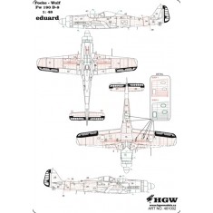 1/48 Focke-Wulf Fw 190D-9 Positive Rivets for Eduard kit (Complete Set)