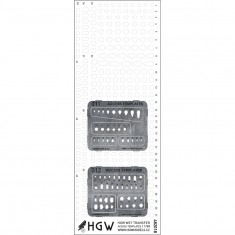 1/48 Nickel Silver Access Templates Plus Positive Rivets