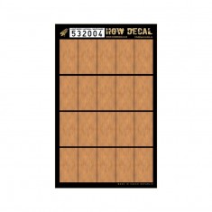 1/32 Natural Light Wood Grain Base White Decals (20pcs, A4 Sheet)