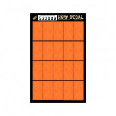1/32 Light Red Wood Grain Base White Decals (20pcs, A4 Sheet)