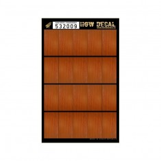 1/32 Dark Wood Grain Transparent Decals (20pcs, A4 Sheet)