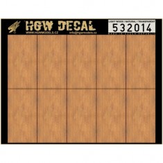 1/32 Natural Light Wood Grain Transparent Decals (10pcs, A5 Sheet)