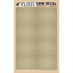 1/32 Fabric Transparent Decals (8pcs, A4 Sheet)