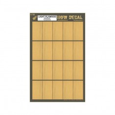 1/32 Light Plywood Wood Grain Transparent Decals (20pcs, A4 Sheet)