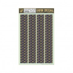 1/32 Decals for Lozenge 5 Colours Faded Transparent Fabric Texture Upper (A4 Sheet)