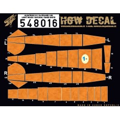 1/48 Albatros D.V/D.VA Base White Decals for Eduard kit