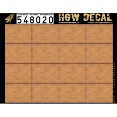1/48 Natural Tone Light Wood Grain Transparent Decals (16pcs,  A5 Sheet)     