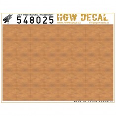 1/48 Light Wood - Natural Tone Decals (transparent, no grid, sheet: A5)