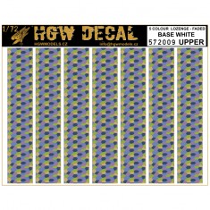 1/72 5 Colour Lozenge Upper - Base White Decals (A5)