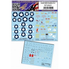 1/72 Republic P-47D Thunderbolt Razorback Over New Guinea Pt.2 Standard Decals