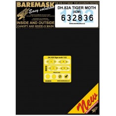 1/32 DH.82A Tiger Moth Paint Masking for ICM kits