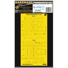1/32 Messerschmitt Bf110C/D Masking for Dragon/Cyber Hobby/Revell kits