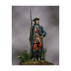 54mm Scale English Officer, 13th, Culloden 1746 (metal figure)