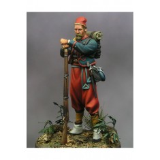 54mm Scale 5th New York Zouaves, American Civil War (metal figure)