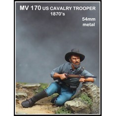 54mm US Cavalry 1870s #4 (metal figure)