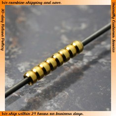 Gold Dual-Pipe II (Diameter: 2.5mm, Inner Diameter: 1.0mm, Length: 2mm) 20pcs