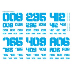 EXP Decal Number 01 Sky Blue 