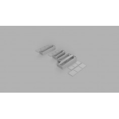 1/24 Spitfire Browning Gun Bays for Airfix Kits (Port Wing Set)