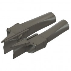 1/72 F-111A/C, FB-111A Early Seamless Triple Plow-I Intakes for Hasegawa Kits