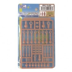 Mini Ball-Shaped Joint Set for 1/12 Figures (Brown)