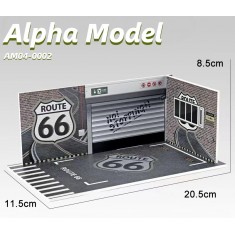 1/24 Car Garage Diorama #2 (11.5cm x 20.5cm x 8.5cm)