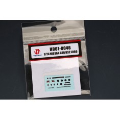 1/24 Nissan GTR R32 Metal Logo Stickers