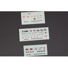 1/24 Nissan GTR R33 Metal Logo Stickers