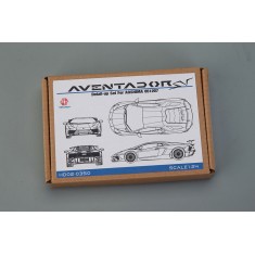 1/24 Lamborghini Aventador SV Detail-up Set for Aoshima (Resin+PE+Metal Parts+Metal Logo)