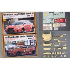 1/24 Varis Mitsubishi Lancer Evolution X Widebody kit for Aoshima EVOX kits