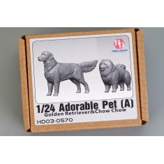 1/24 Adorable Pet (Golden Retriever & Chow Chow)