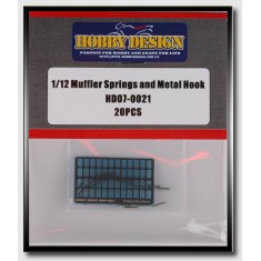 1/12 Muffler Springs And Metal Hook (20pcs)